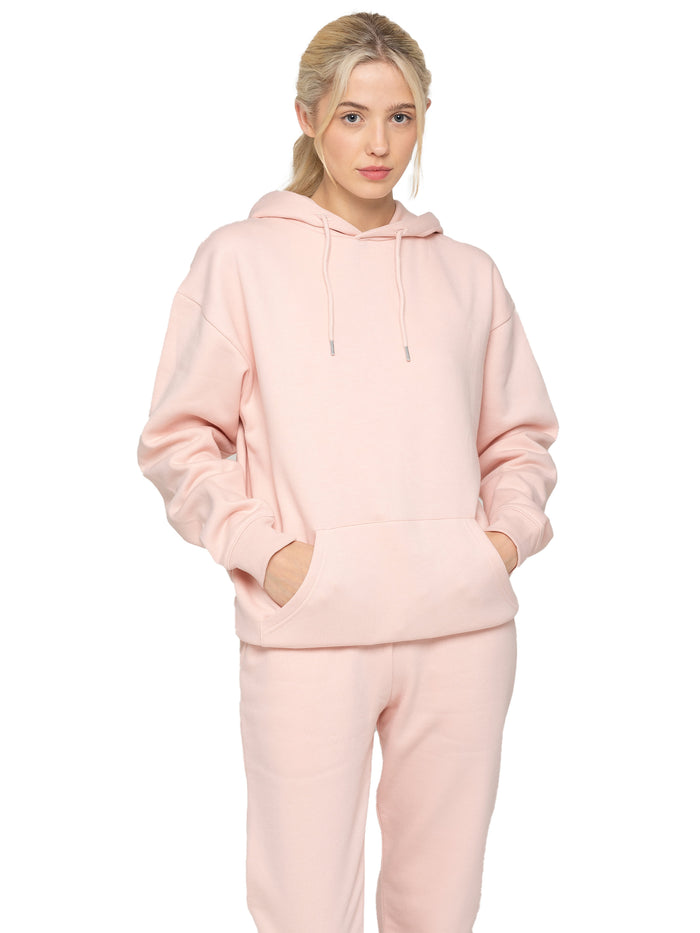 Enzo Jeans Essential Oversized Hoodie And Jogger Set - Peach