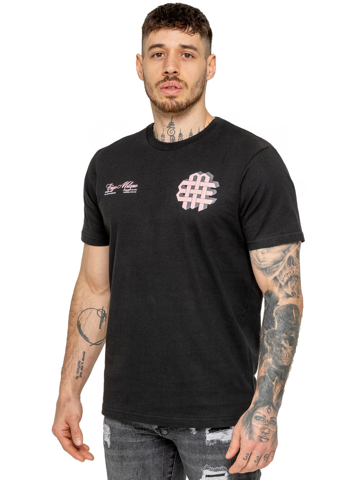 Enzo Jeans Jaques T-Shirt And Fleece Shorts Set - Black