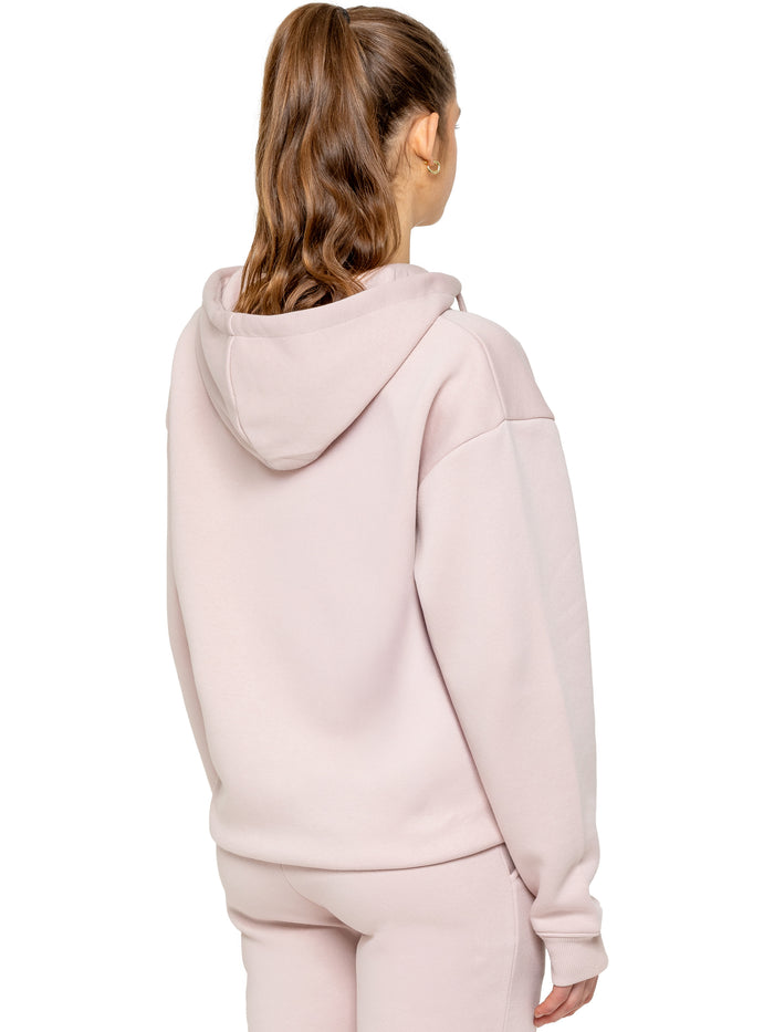 Enzo Jeans Oversized Essential Zip Hoodie - Baby Pink