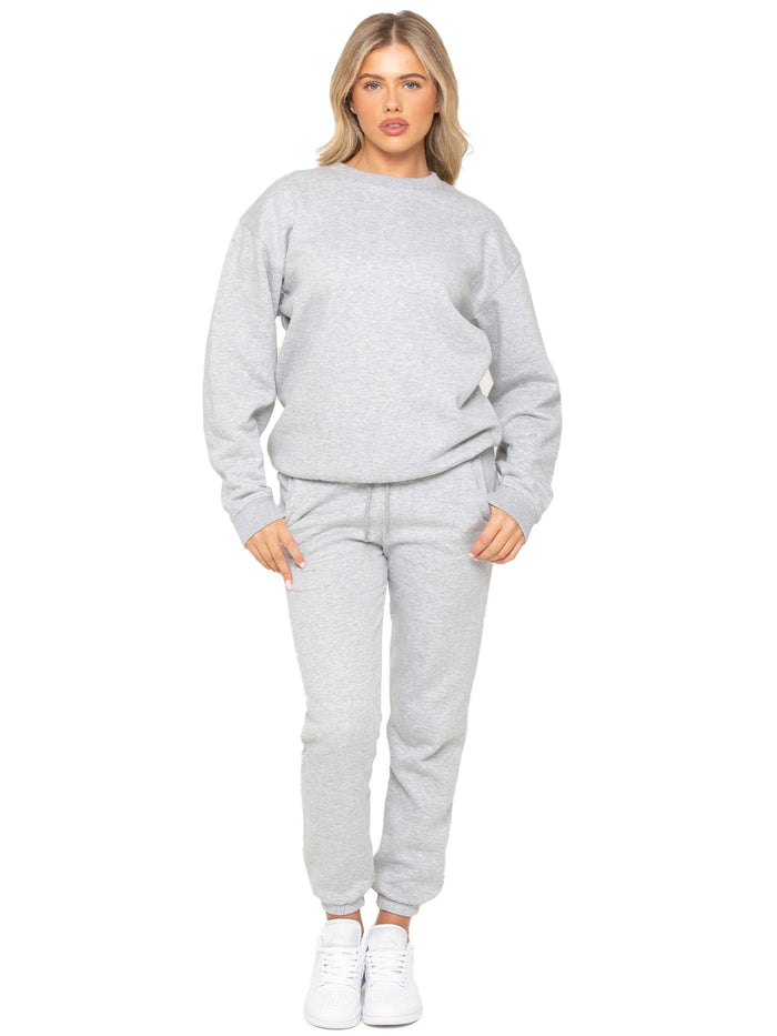 enzo jeans Oversized Sweatshirt and Jogger Set - Grey