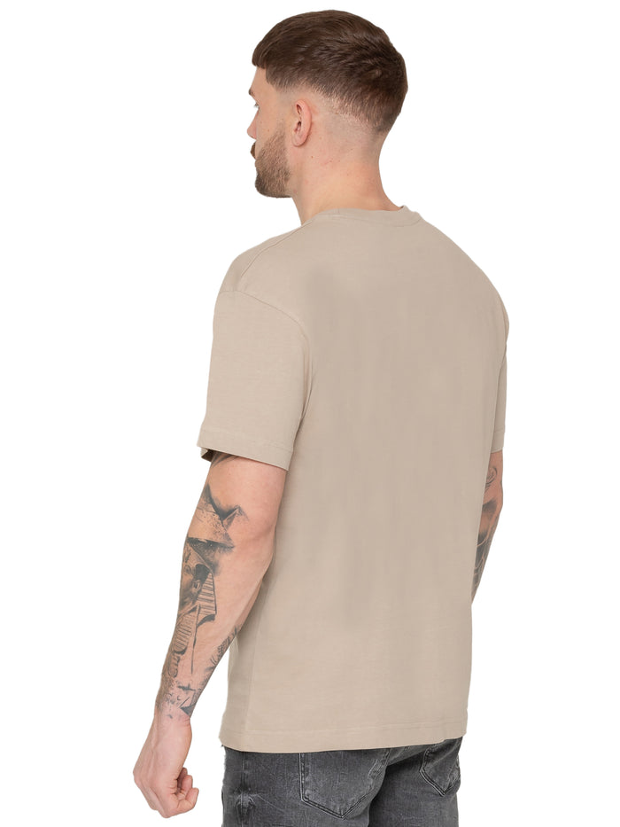 Enzo Jeans Wyatt Essential Oversized T-Shirt - Oatmeal