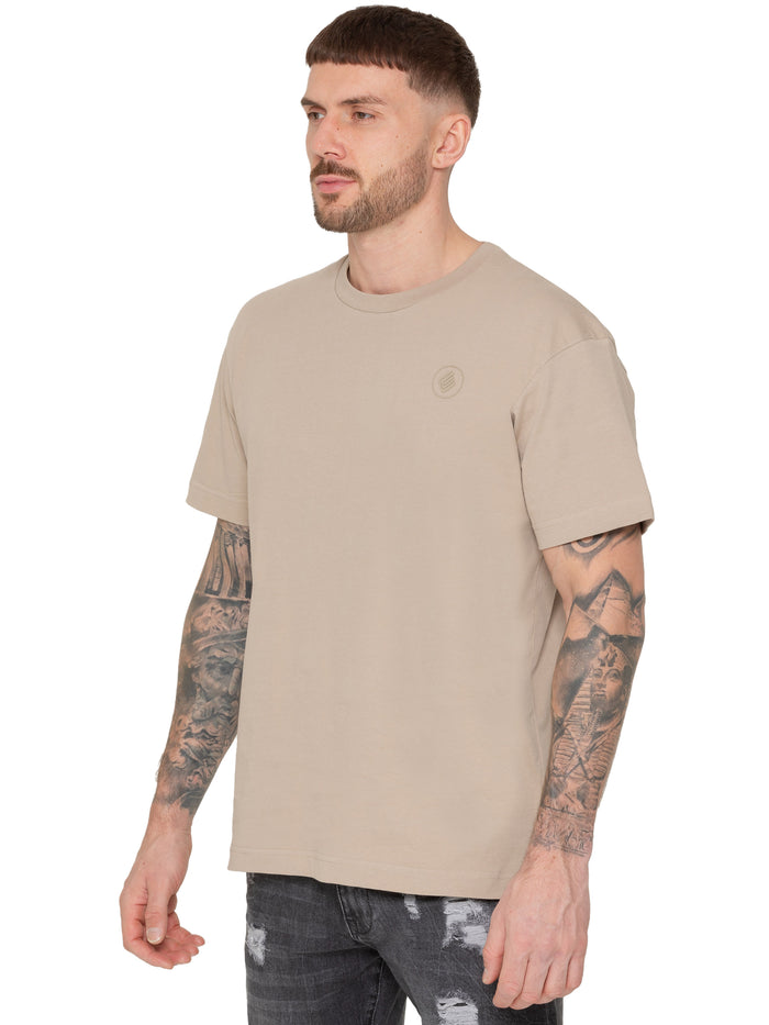 Enzo Jeans Wyatt Essential Oversized T-Shirt - Oatmeal