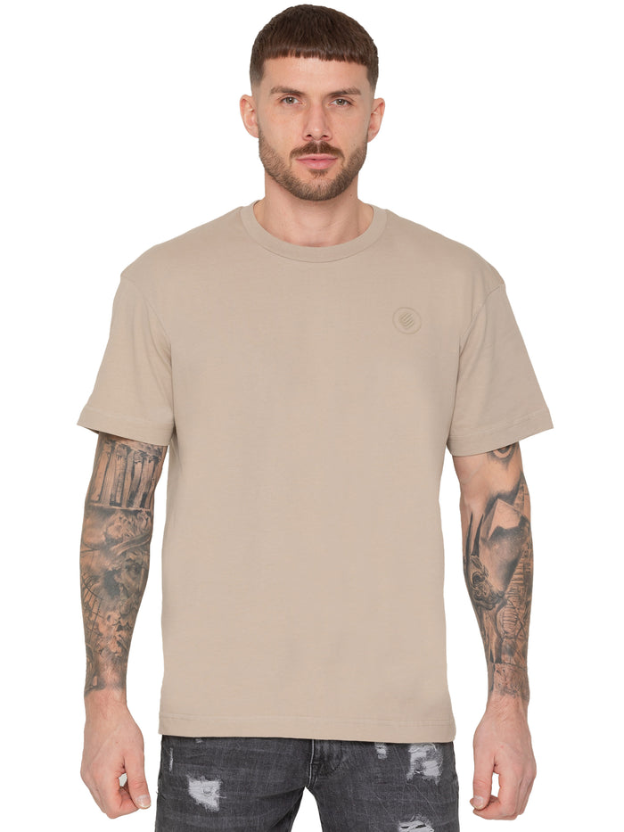 enzo jeans Wyatt Essential Oversized T-Shirt - Oatmeal