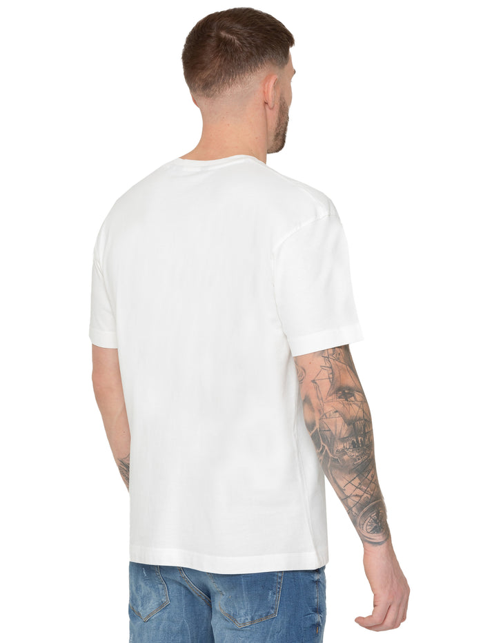 Enzo Jeans Wyatt Essential Oversized T-Shirt - Off White