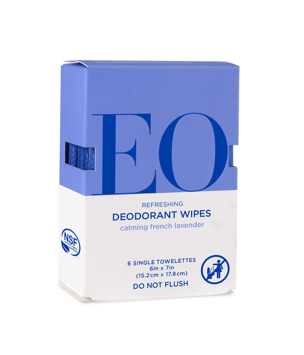 Eo Essential Oils French Lavender Deodorant Wipes