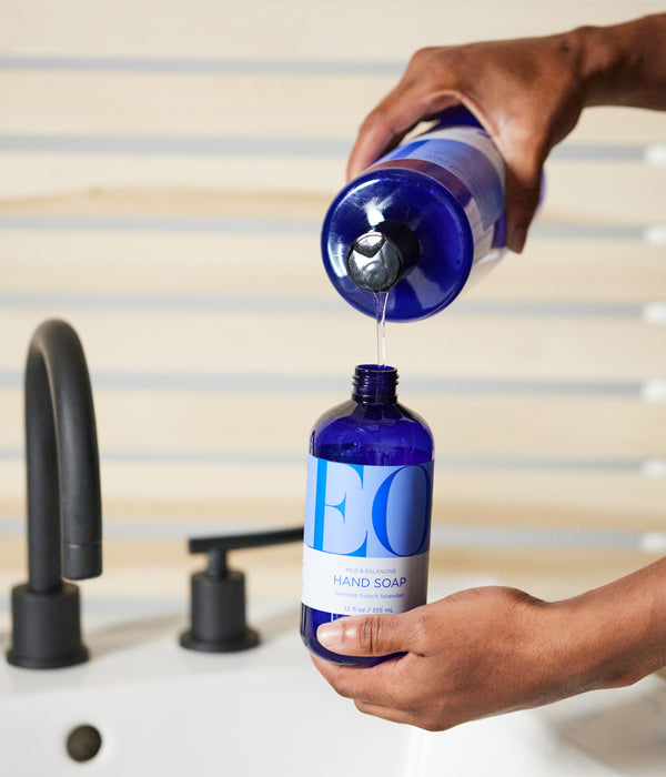 Eo Essential Oils French Lavender Hand Soap & Refill Set