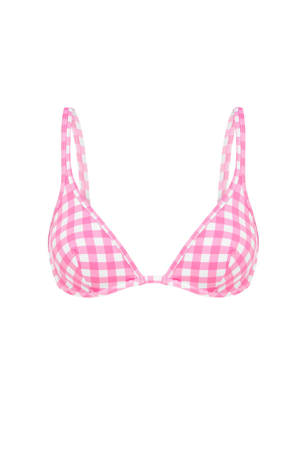 ephemera BLUSH GINGHAM CLASSIC BRA