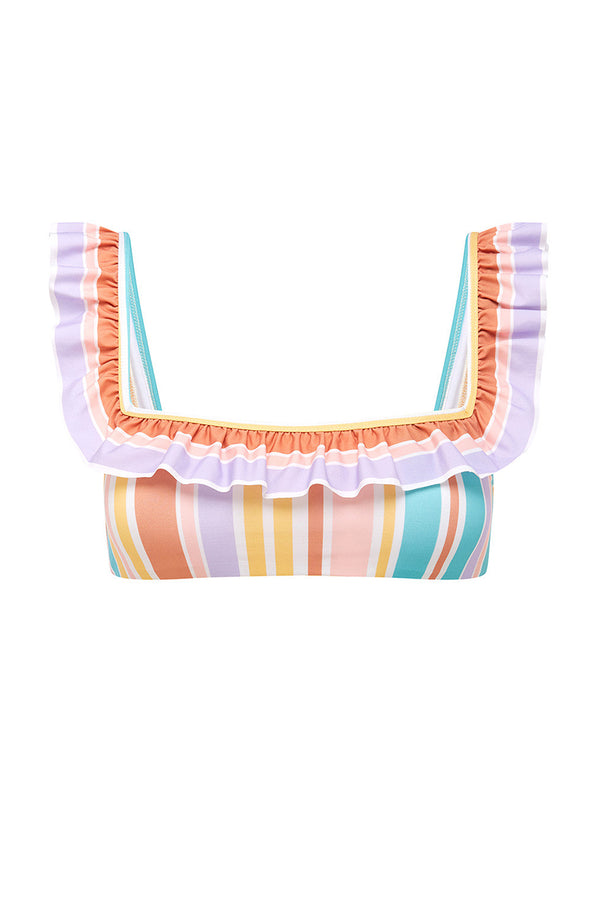 ephemera BONBON STRIPE FLOUNCE BRA