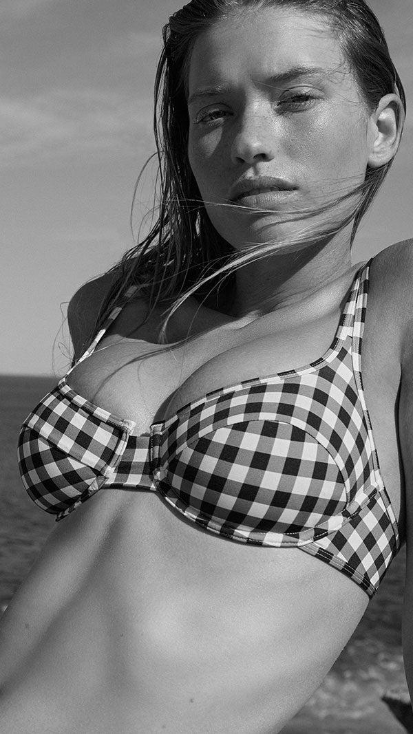 Ephemera CLASSIC GINGHAM BALCONETTE BRA