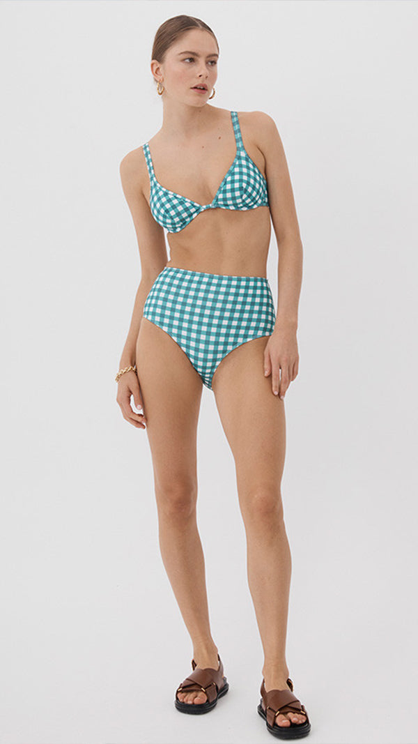Ephemera FOREST GINGHAM HIGH WAISTED PANT