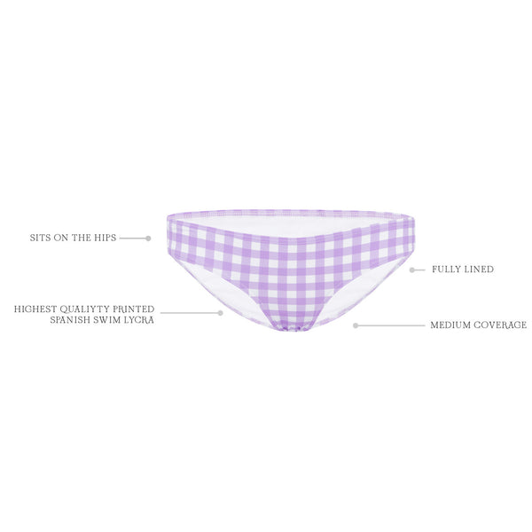 Ephemera LILAC GINGHAM CLASSIC PANT