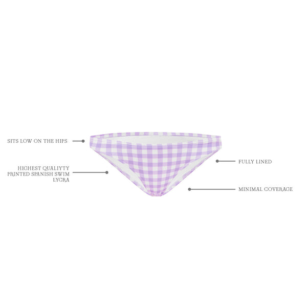 Ephemera LILAC GINGHAM MINI PANT