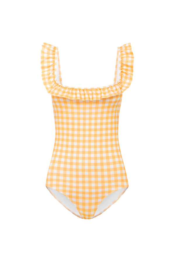 ephemera MARIGOLD GINGHAM FLOUNCE ONE PIECE