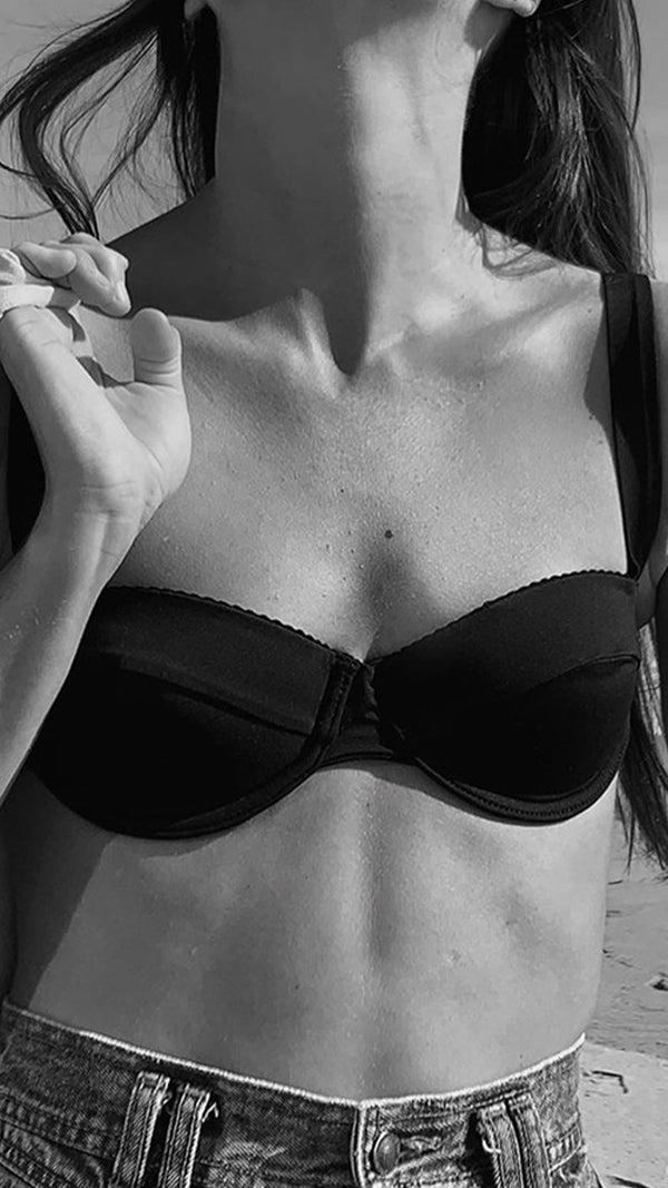 Ephemera NOIR PADDED BALCONETTE BRA