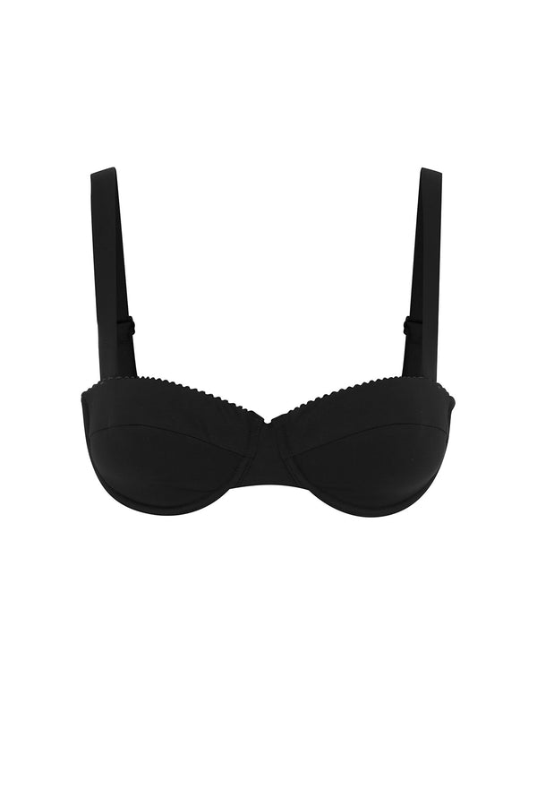 ephemera NOIR PADDED BALCONETTE BRA