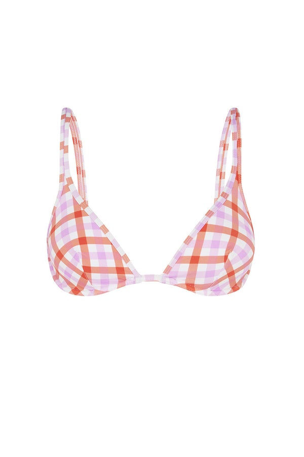 ephemera PASSIONFRUIT GINGHAM CLASSIC BRA