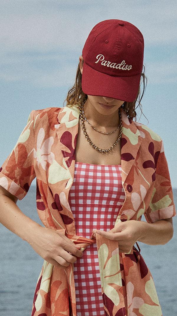 Ephemera ROUGE GINGHAM BANDEAU ONE PIECE