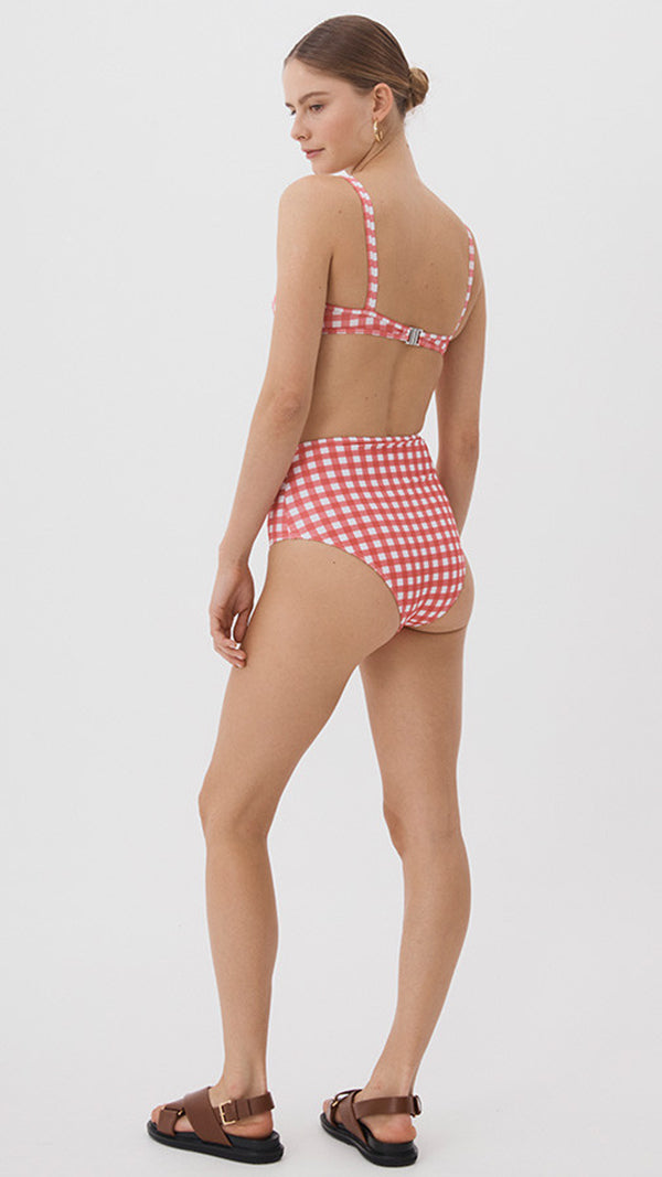 Ephemera ROUGE GINGHAM HIGH WAISTED PANT