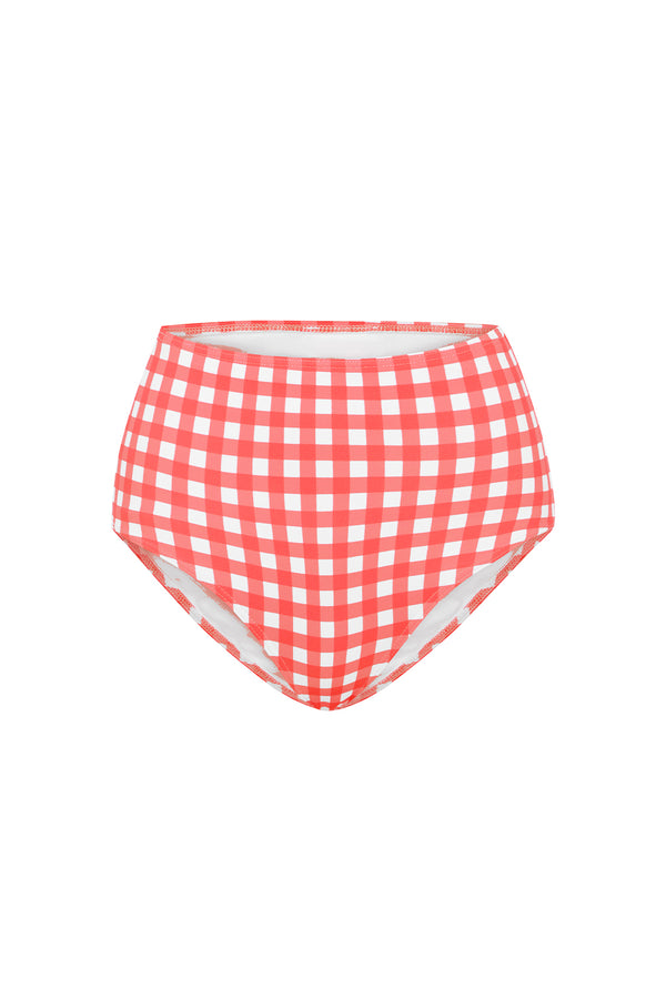 ephemera ROUGE GINGHAM HIGH WAISTED PANT