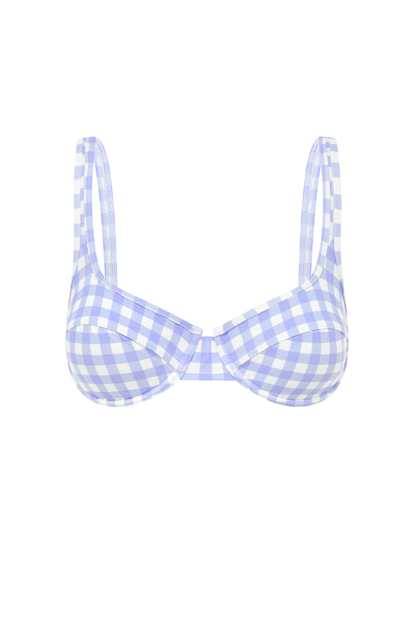 ephemera SKY GINGHAM BALCONETTE BRA