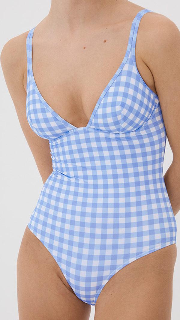 Ephemera SKY GINGHAM CLASSIC ONE PIECE