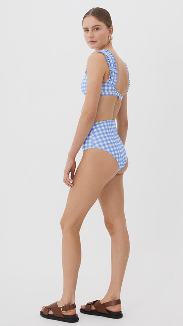 Ephemera SKY GINGHAM HIGH WAISTED PANT