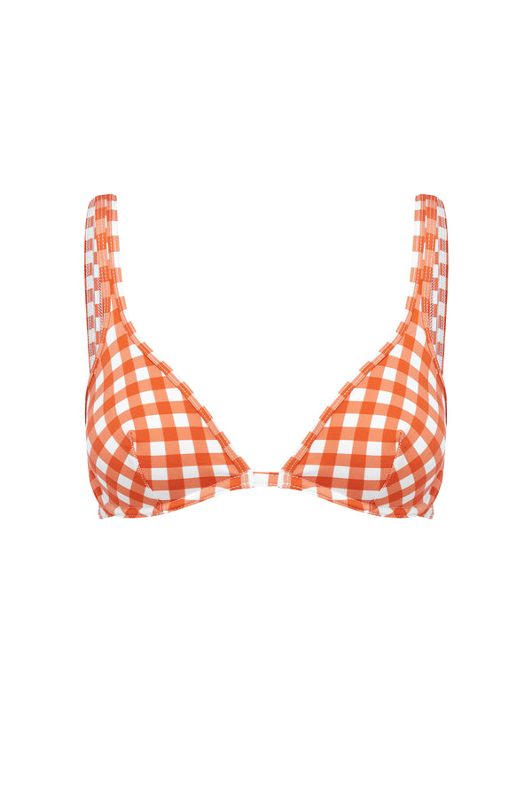 ephemera TERRACOTTA GINGHAM CLASSIC BRA