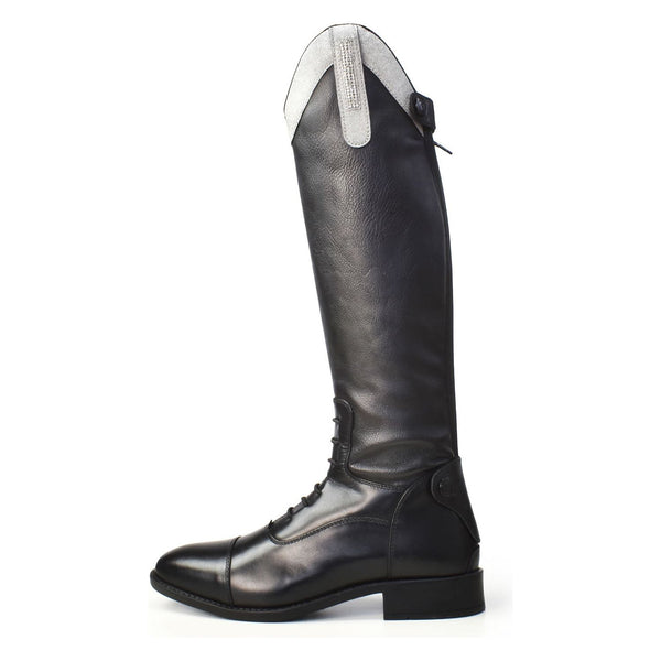 equisafety Brogini Como Piccino YR Boot CHILD Silver Diamante Top