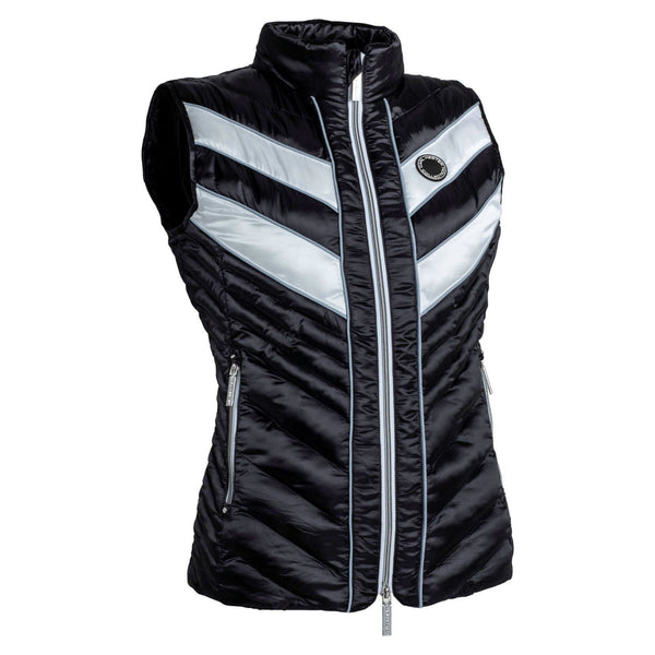 equisafety Carl Hester Collection Azar Quilted Gilet - Rider Comfort - White