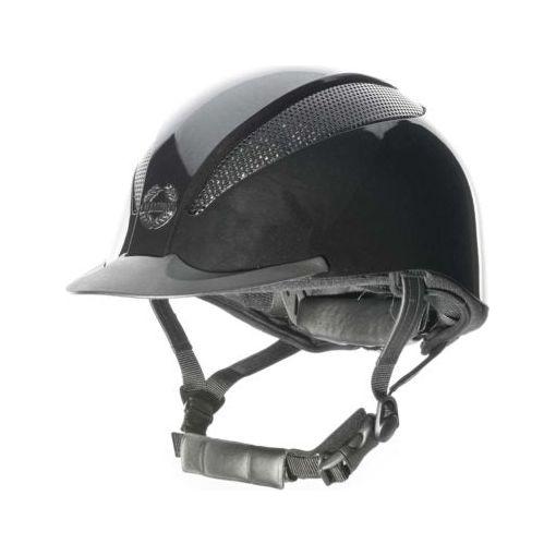 equisafety Champion Air-Tech Deluxe Dial Fit Riding Hat - Metallic Black