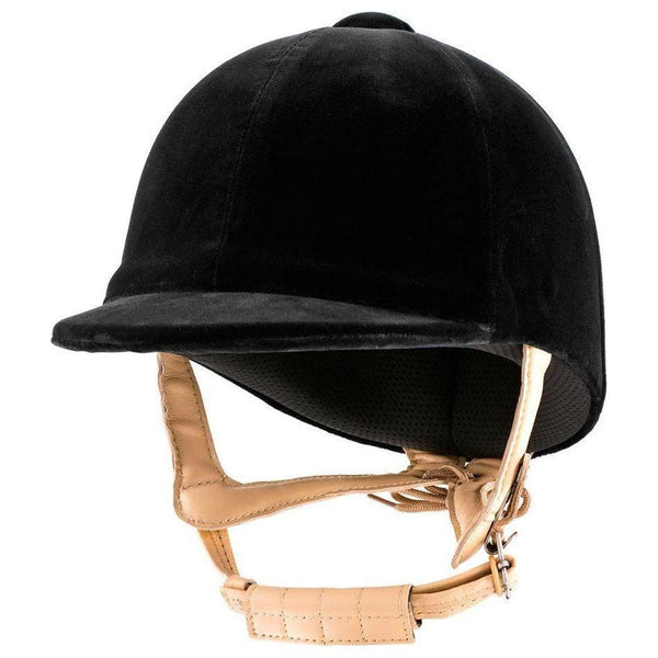 equisafety Champion CPX Supreme Velvet Riding Hat - Black