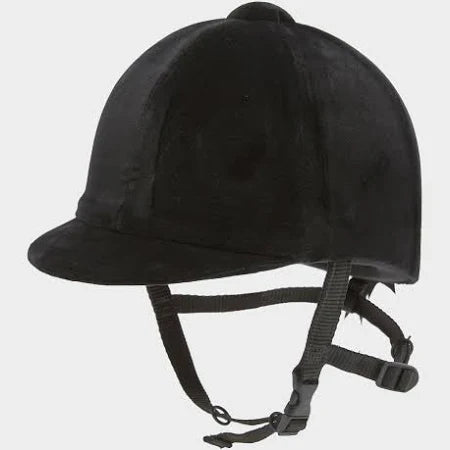 equisafety Champion CPX3000 Velvet Riding Hat - Black
