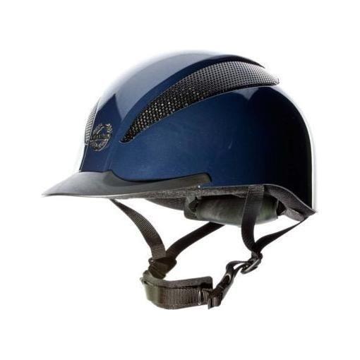 equisafety Champion Junior Air-Tech Dial Fit - Riding Hat - Metallic Navy
