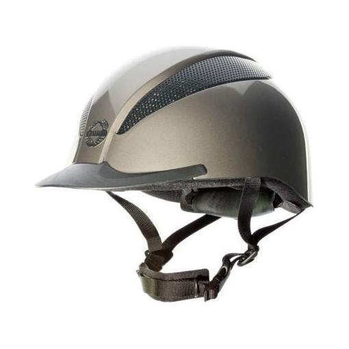 equisafety Champion Junior Air-Tech Dial Fit - Riding Hat - Metallic Oyster
