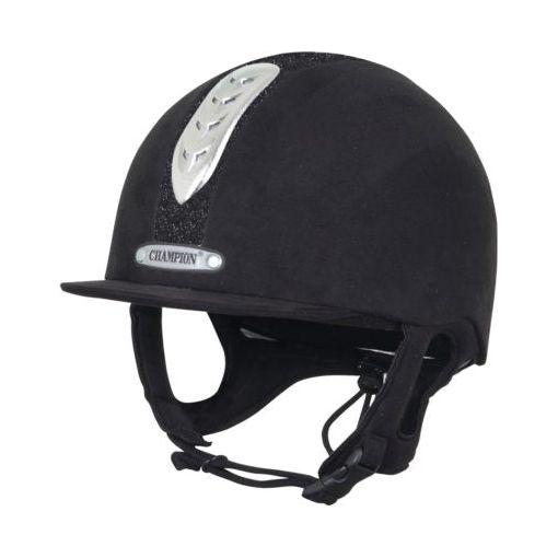equisafety Champion Junior X-Air Dazzle Plus - Riding Hat - Black