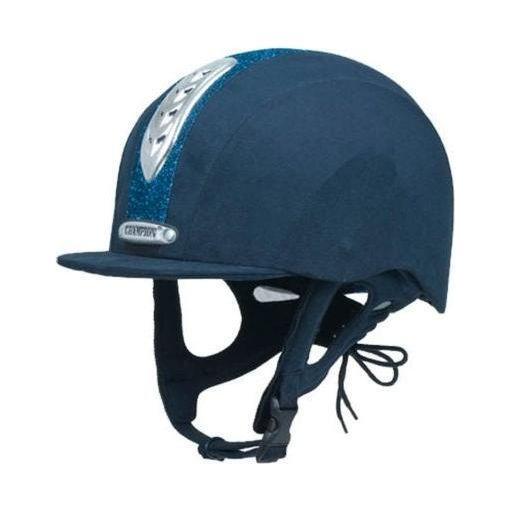 equisafety Champion Junior X-Air Dazzle Plus - Riding Hat - Navy