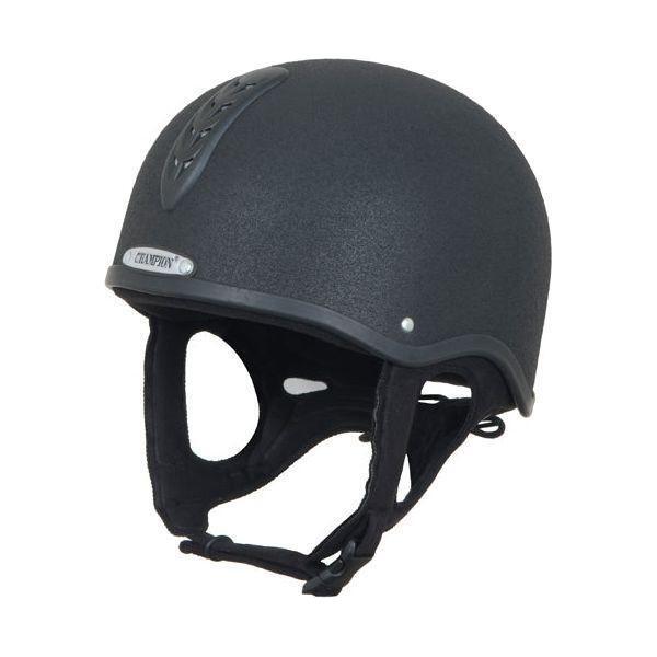 equisafety Champion Junior X-Air Plus Jockey Riding Hat - Black