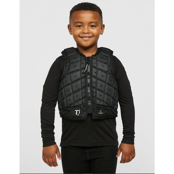 equisafety Champion Titanium Ti22 Body Protector - YOUTH Black