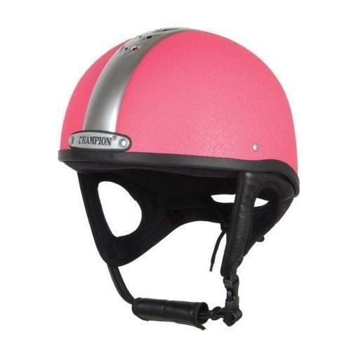 equisafety Champion Ventair Deluxe Jockey Helmet Pink/Silver