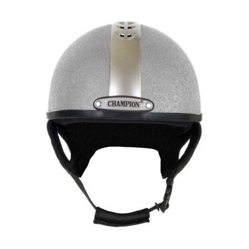 equisafety Champion Ventair Deluxe Jockey Helmet Silver/Silver