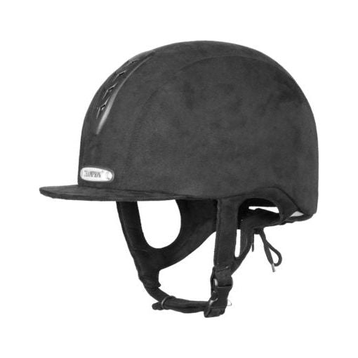 equisafety Champion X-Air Plus Peaked Riding Hat - Black
