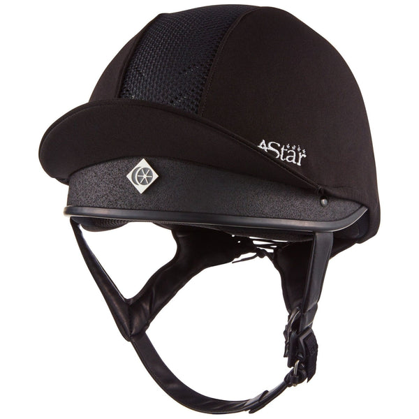 equisafety Charles Owen 4 Star Jockey - Riding Hat - Black