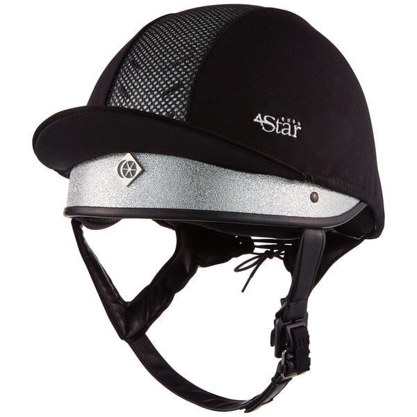 equisafety Charles Owen 4Star Jockey - Riding Hat - Silver