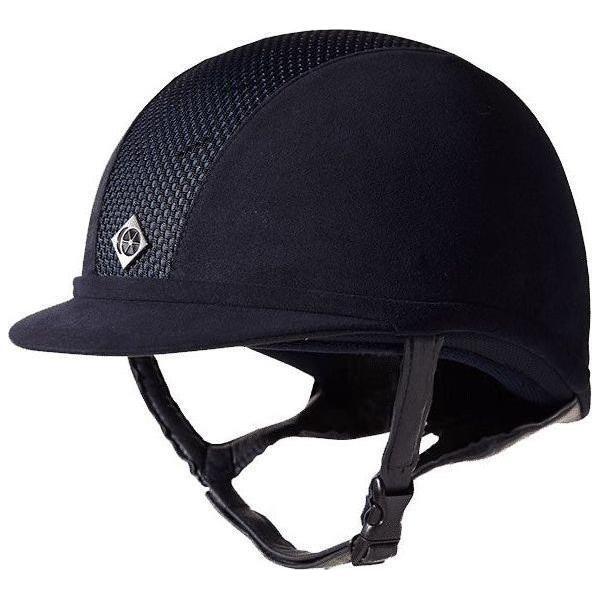 equisafety Charles Owen AYR8 PLUS - Riding Hats - Navy/Silver