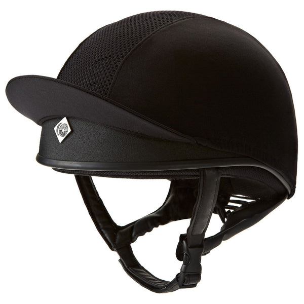 equisafety Charles Owen Pro 11 Plus Jockey Skull Black