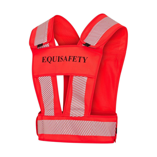 equisafety Equisafety Adjustable Reflective Harness with pocket - RED