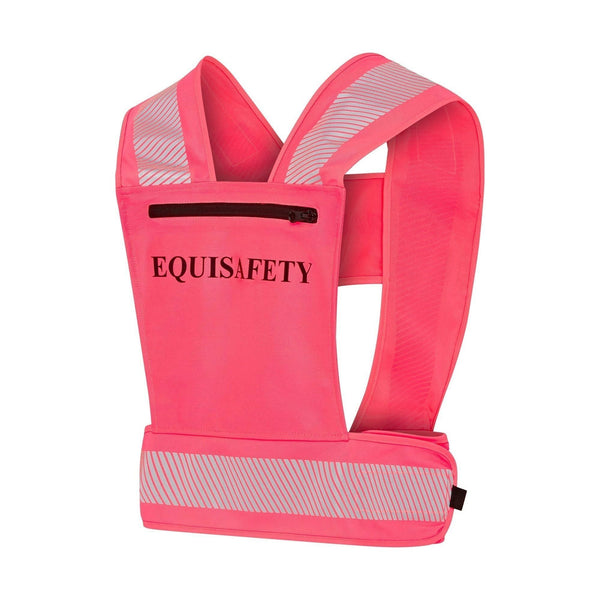 equisafety Equisafety Adjustable Reflective Harness with pocket - PINK