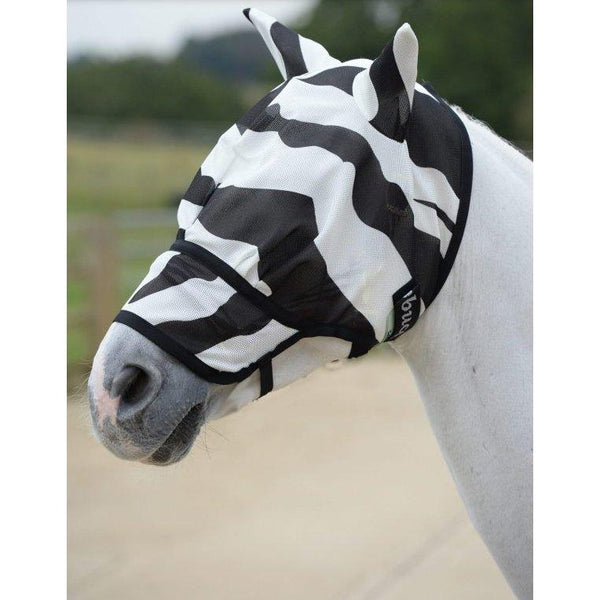 equisafety Buzz-Off Extended Nose - Zebra
