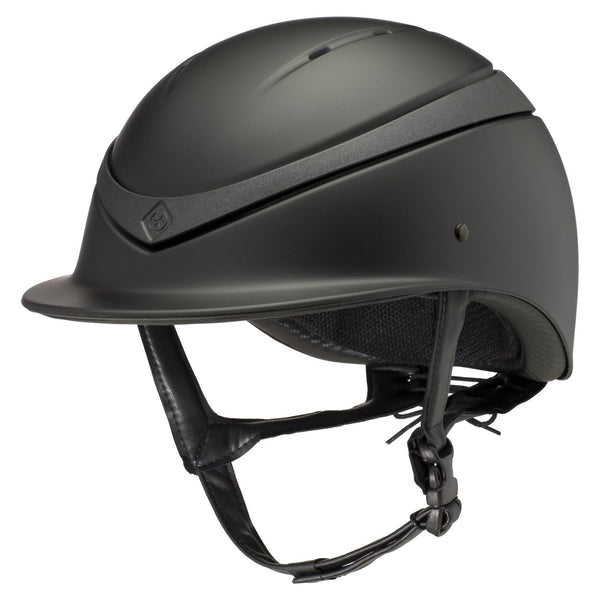 equisafety Charles Owen Luna - Riding Hat - Black Matt