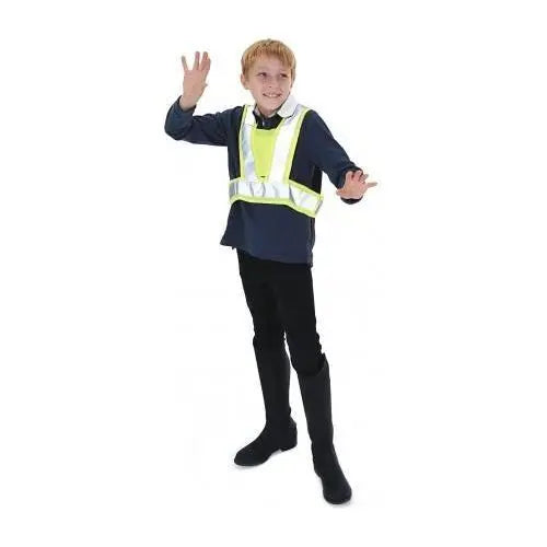 equisafety Equisafety CHILD Reflective Hi Vis Adjustable Body Harness - Yellow